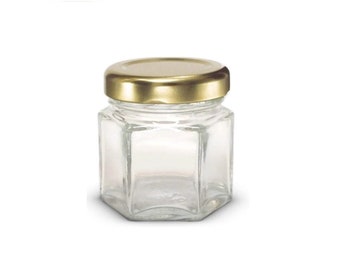 1.5oz Hexagon Mini Glass Jars with Gold Lids, Small Honey Spice Jars Mason  Jars for Herbs for Spices, Gifts, Wedding Party - China Glass Jar and  Glassware price