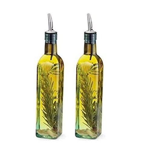 Olive Oil Dispenser Bottle 2 Pack of 17oz Glass Olive Oil Etsy