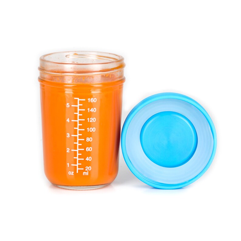 Glass Baby Food Storage Containers Set Contains 6 Large Etsy