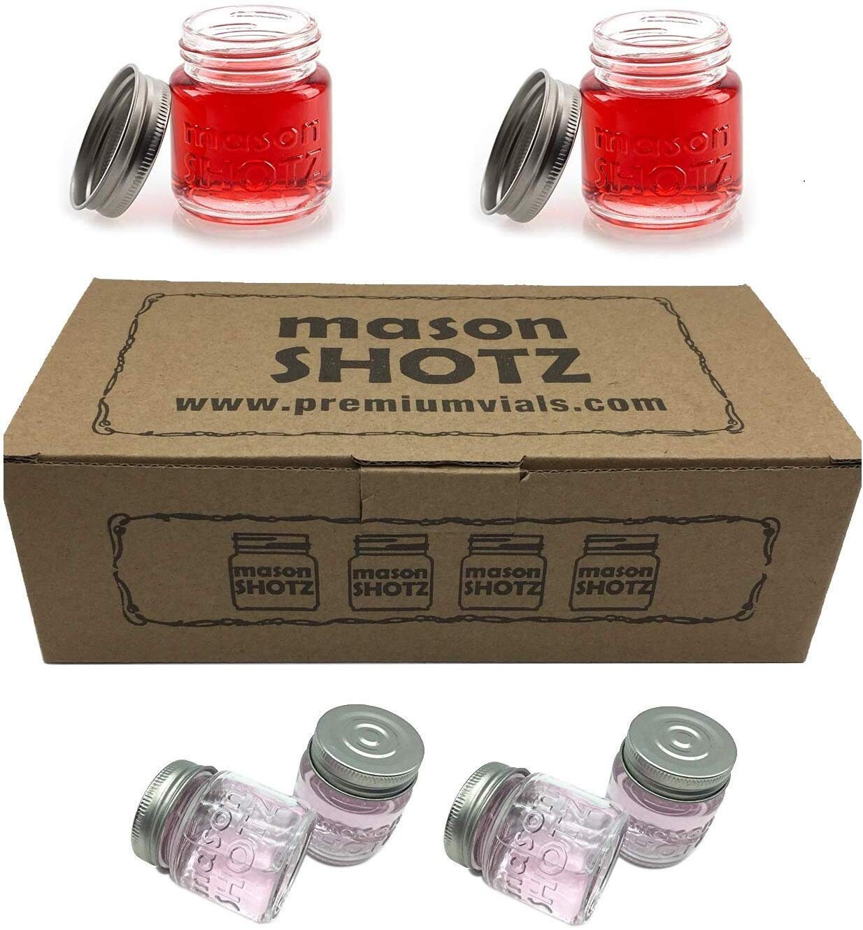 Mason Jar Shot Glasses with lids Set of 8 Mason Jar 2 Ounce Etsy