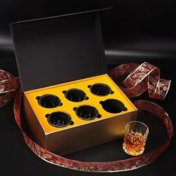 KANARS Whiskey Decanter Set, Premium Crystal Liquor Decanter with 6 Old  Fashioned Glasses for Cocktail Scotch Bourbon Irish Whisky Alcohol, Unique  Men