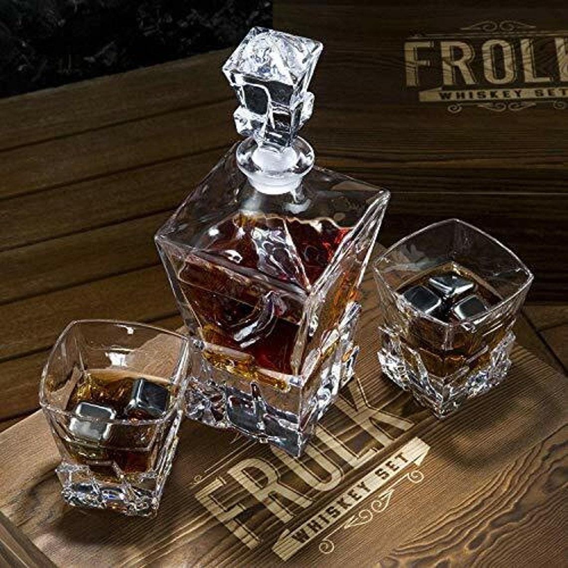 Whiskey Decanter Set for Men and Women Whiskey Decanter 2 Etsy Australia