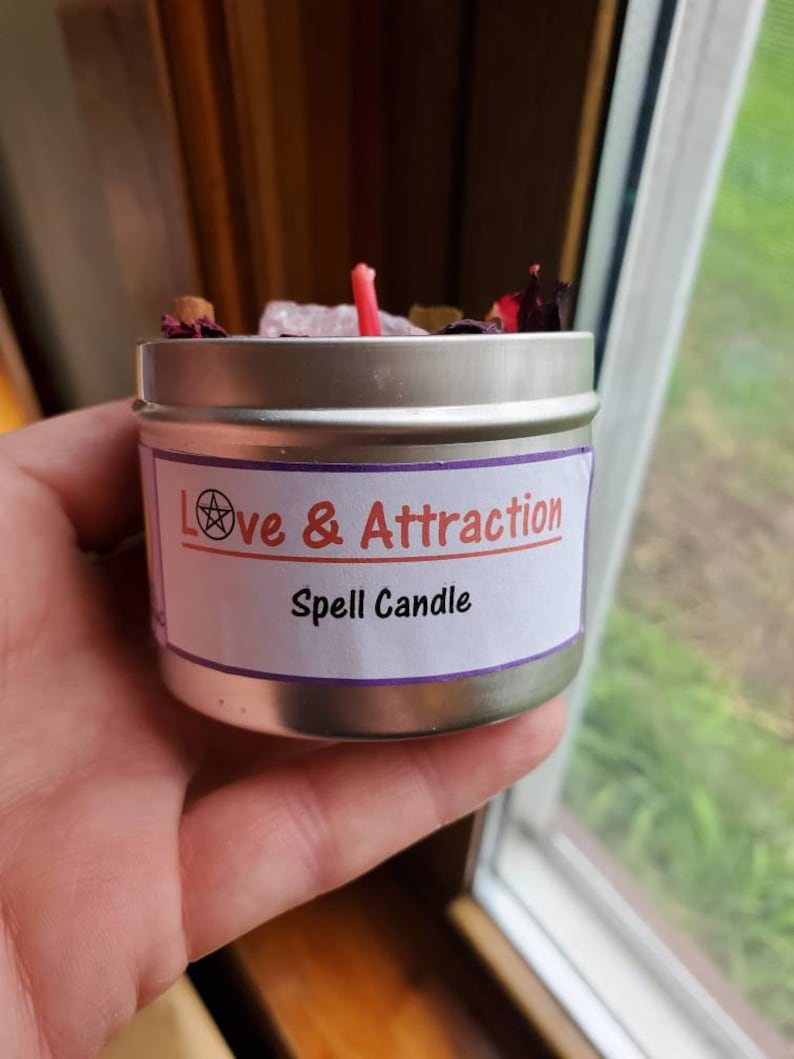 LOVE / ATTRACTION / INTENTION / Spell Candle/ Ritual Candle / Etsy