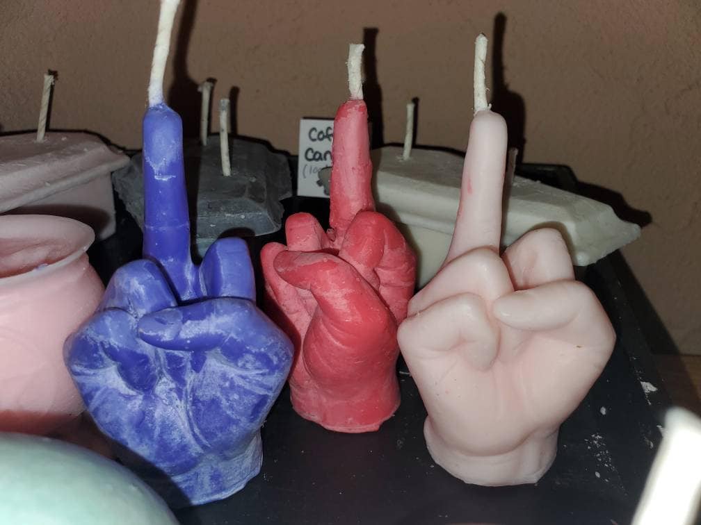 FU*K OFF CANDLE / Intention / Manifest/ Spell Candle / Ritual Candle / Witchcraft / Wicca / Halloween