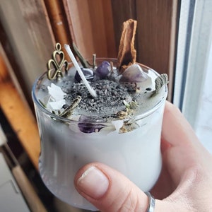 FUK MERCURY RETROGRADE / Good Luck / Intention / Manifest/ Spell Candle / Ritual Candle / Witchcraft / Wicca / Crystal Activated Candle image 10