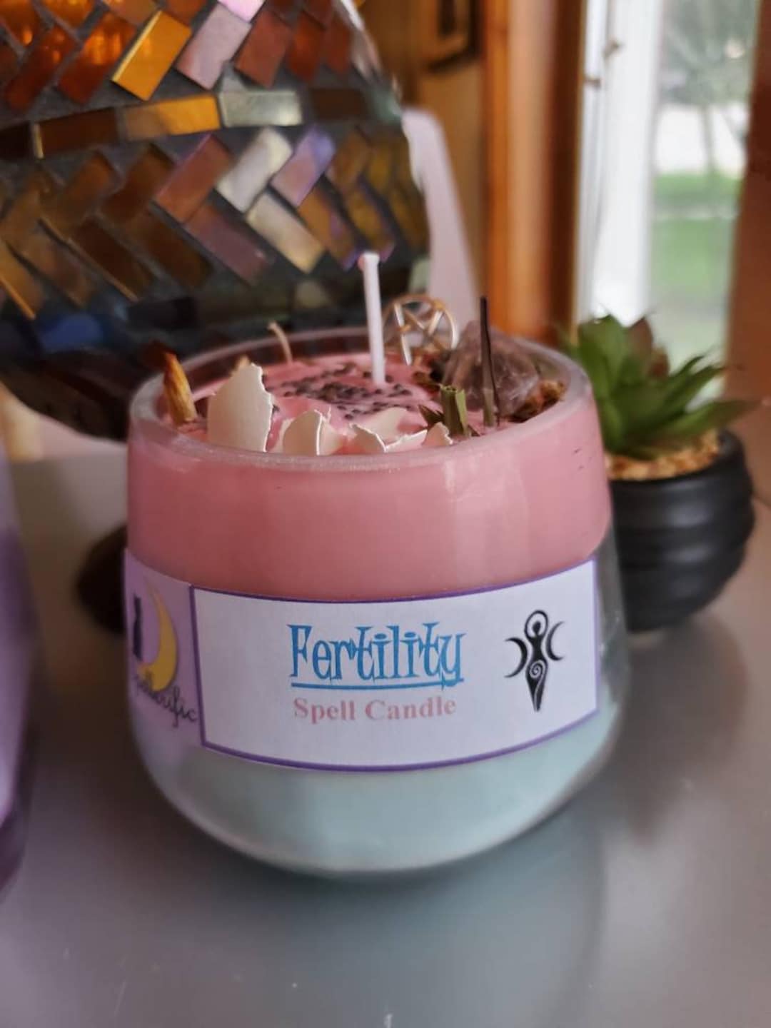 FERTILITY SPELL CANDLE/ Intention / Manifest/ Spell Candle / Ritual