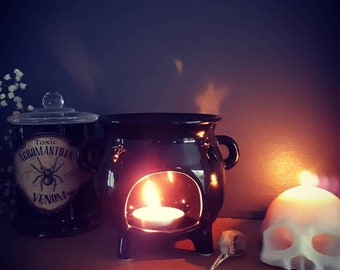 Wiccan cauldron Brûle-parfum brûleur fondants parfumés chaudron sorcière cauldron pagan witch Oil Burner