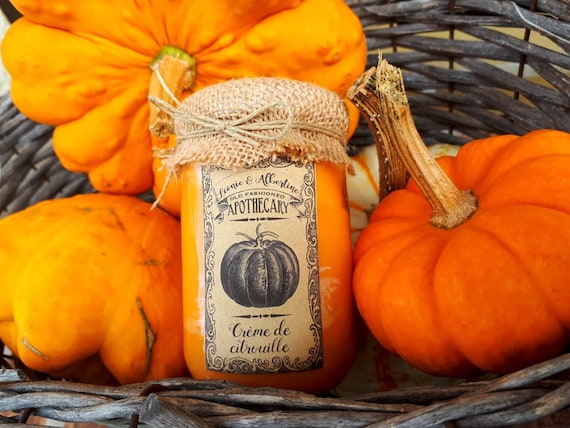 Bougie parfumée automne crème de citrouille pumpkin scented wax candle