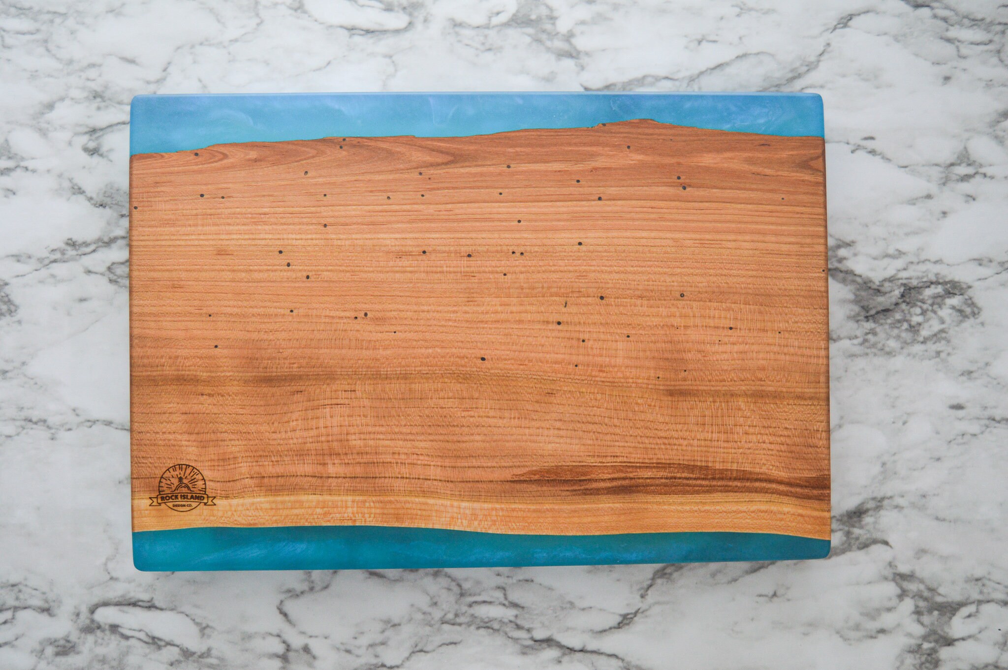 Handmade Live Edge Cherry Epoxy Resin Cutting Board Etsy