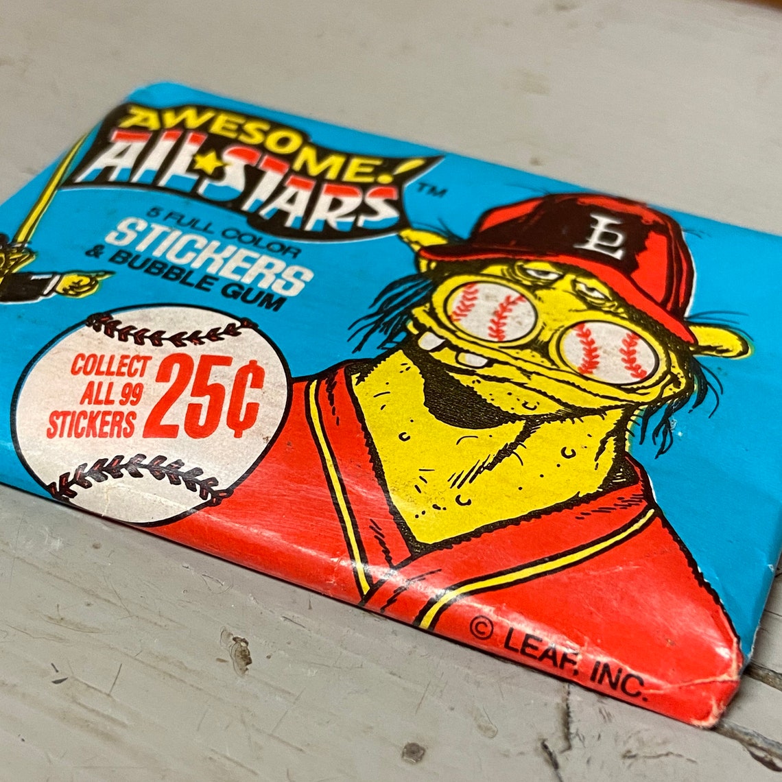 Awesome All Stars Trading Cards Leaf Awesome All Stars Etsy