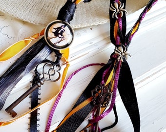 Witch Bells - Broom Witch | Bells For Door | Home Protection | Altar Tools | Witchcraft Supply | Feng Shui | Pagan | Witch | Witchy Decor