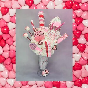 Fake Extreme Milkshake, Valentines Day Decor, Food Props, Fake Ice Cream, Valentines Day Centerpiece, Faux Sweets