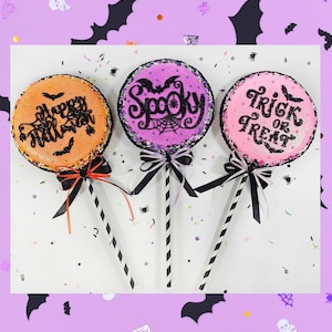 Spooky XL Halloween Lollipop, Food Prop, Halloween Themed, Whimsical Halloween, Tiered Tray Decor, Wreath Attachment, Halloween Props