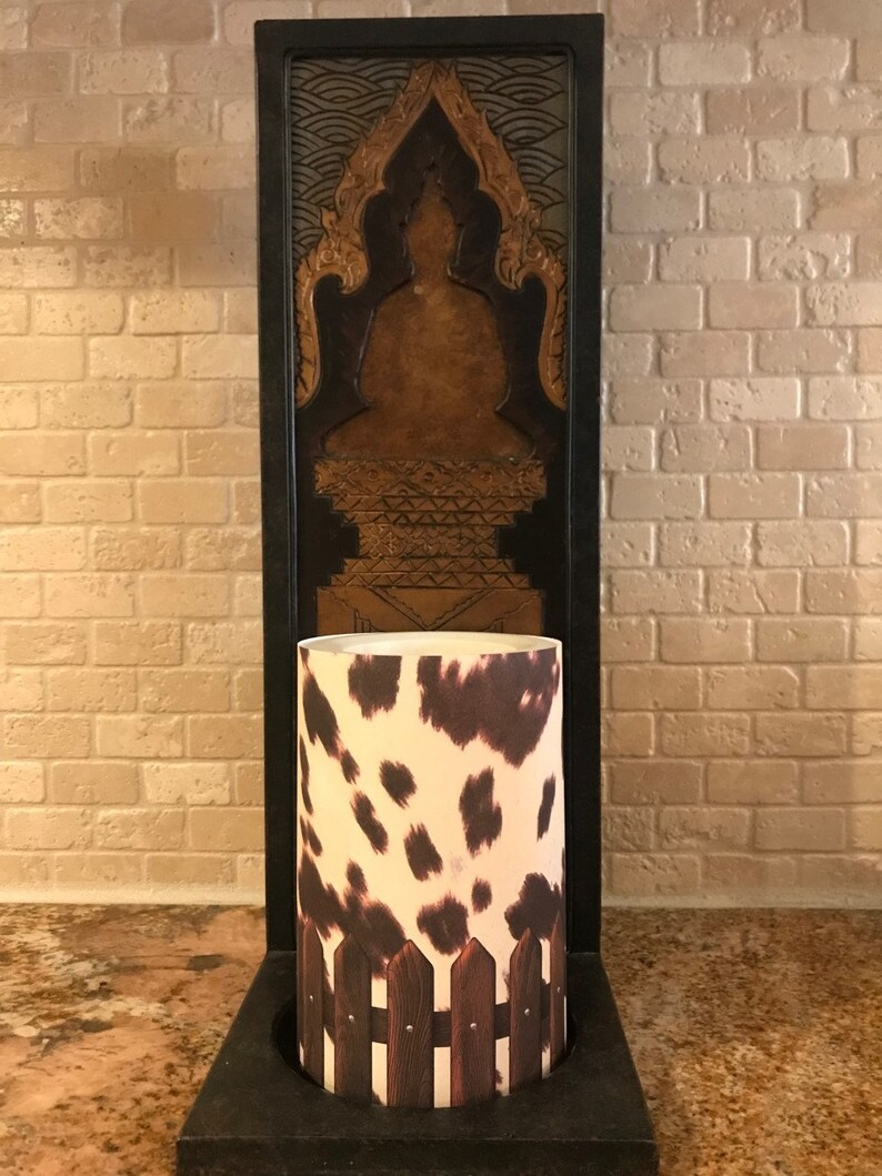 Classic Cow Flameless Candles Country Flameless Candle Farm Etsy