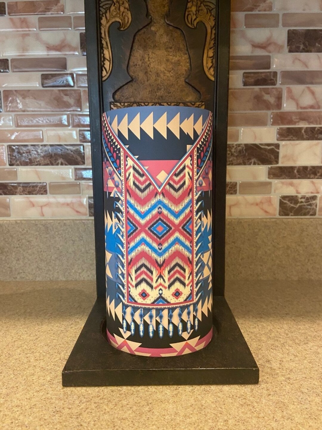 Aztec Candle Tall WRAPS ONLY Western Candles Indian Etsy