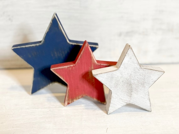 Wood stars, rustic stars, patriotic decor, patriotic theme, patriotic tiered tray, American, wooden stars, stars