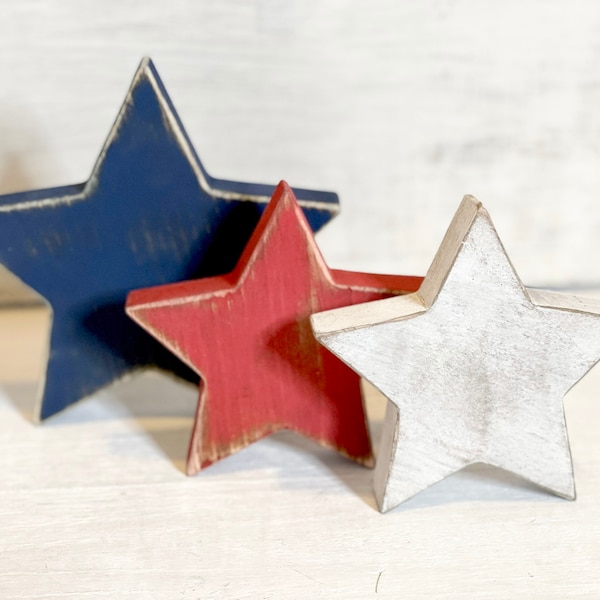 Wood stars, rustic stars, patriotic decor, patriotic theme, patriotic tiered tray, American, wooden stars, stars