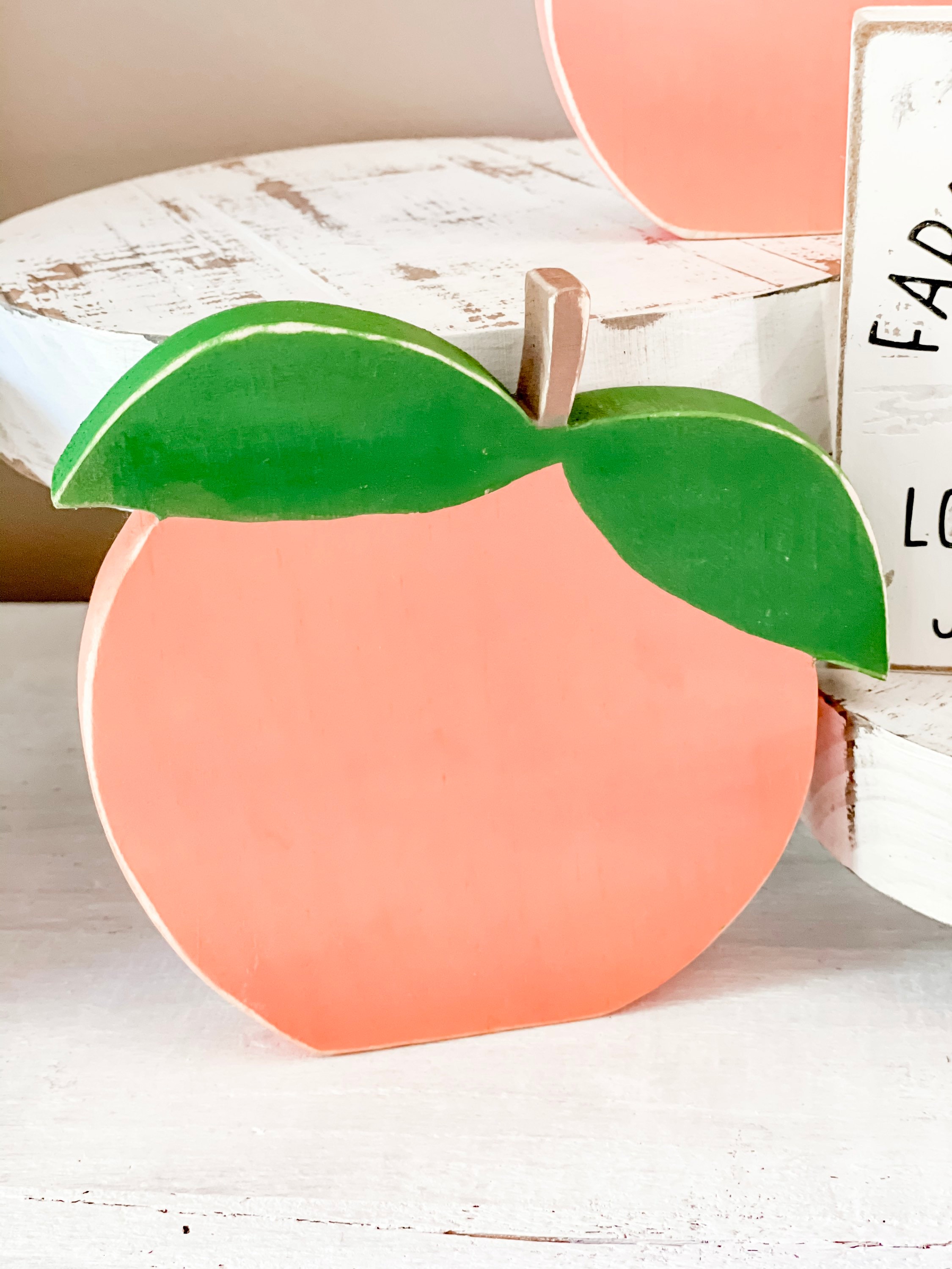 Wood peach rustic peach peach decor peach theme peach Etsy