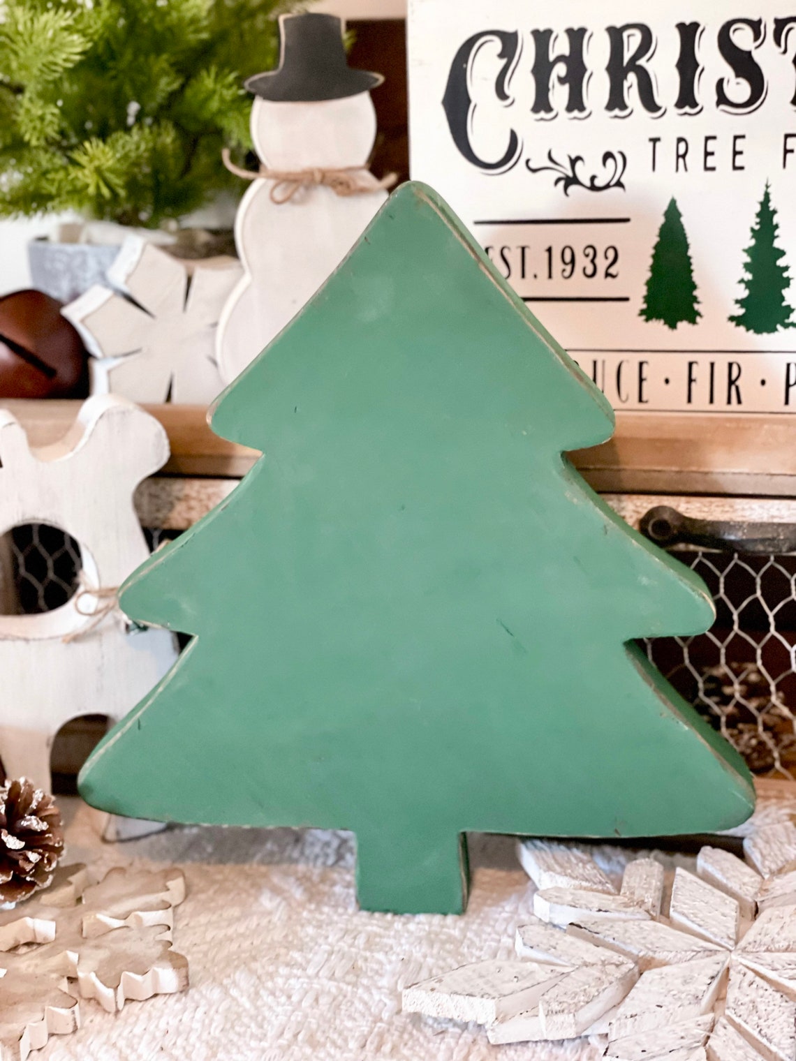 Christmas Tree Riser, Riser, Farmhouse Riser, Christmas Decor, Wood ...