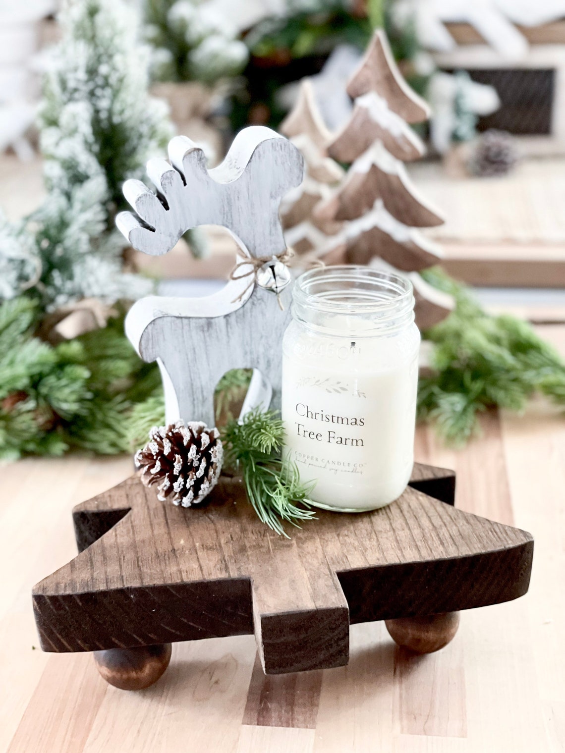 Christmas Tree Riser, Riser, Farmhouse Riser, Christmas Decor, Wood ...