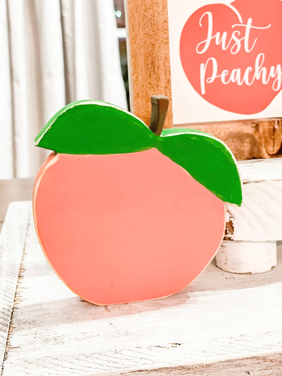 Wood peach rustic peach peach decor peach theme peach | Etsy