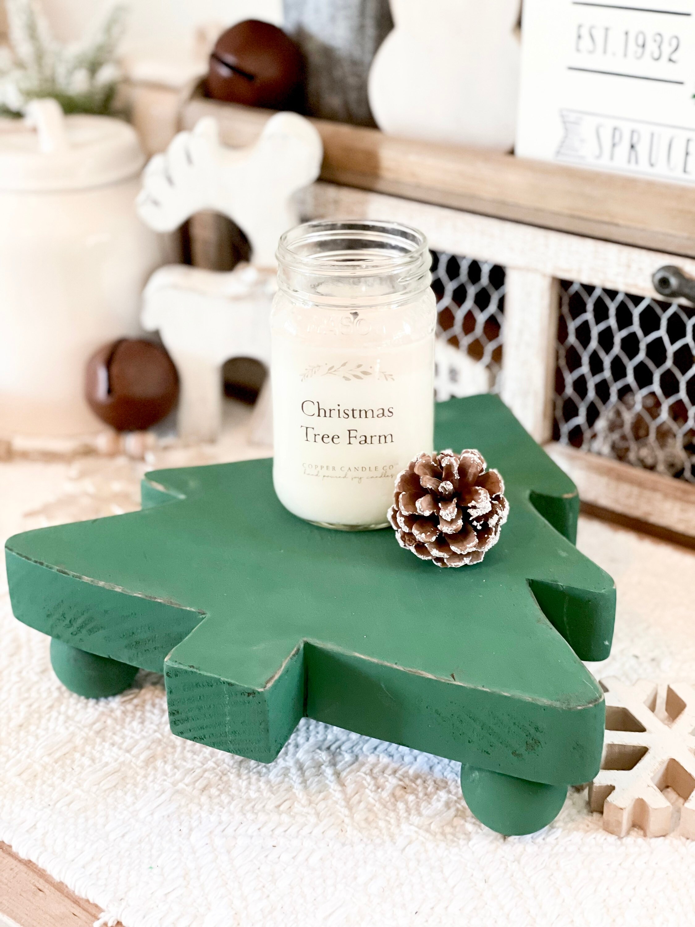 Christmas Tree Riser, Riser, Farmhouse Riser, Christmas Decor, Wood ...