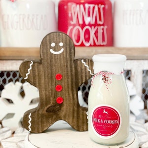 Gingerbread man, wood gingerbread, gingerbread kitchen, gingerbread decor, gingerbread display, Christmas decor, Christmas cookies