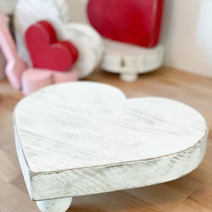Heart riser, shaped riser, heart pedestal, custom riser, valentines decor, Valentine stand, Valentine gift, wood heart, heart decor,