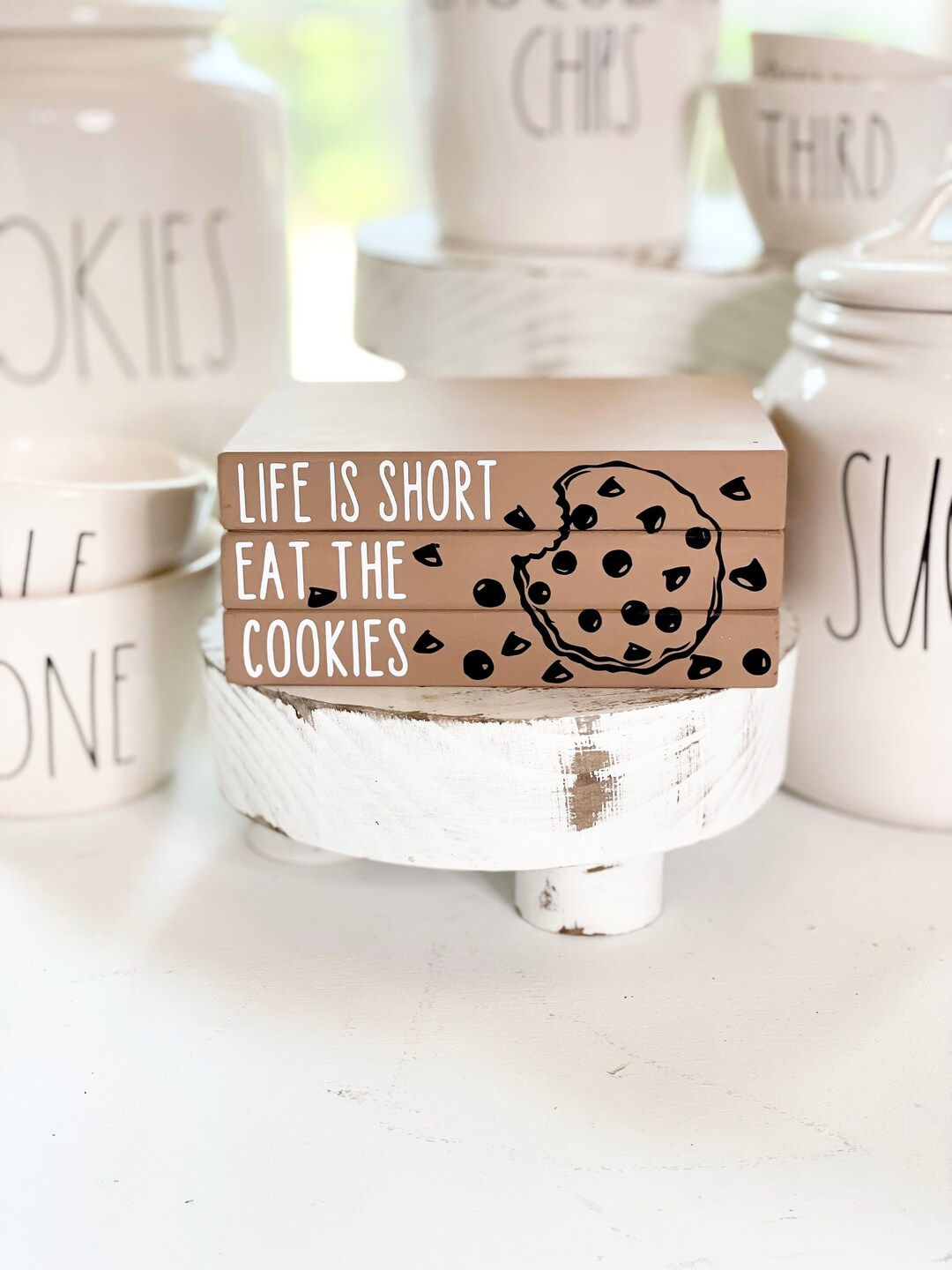 Cookie Bookstack, Tiered Tray Decor, Bookstacks, Farmhouse Decor ...