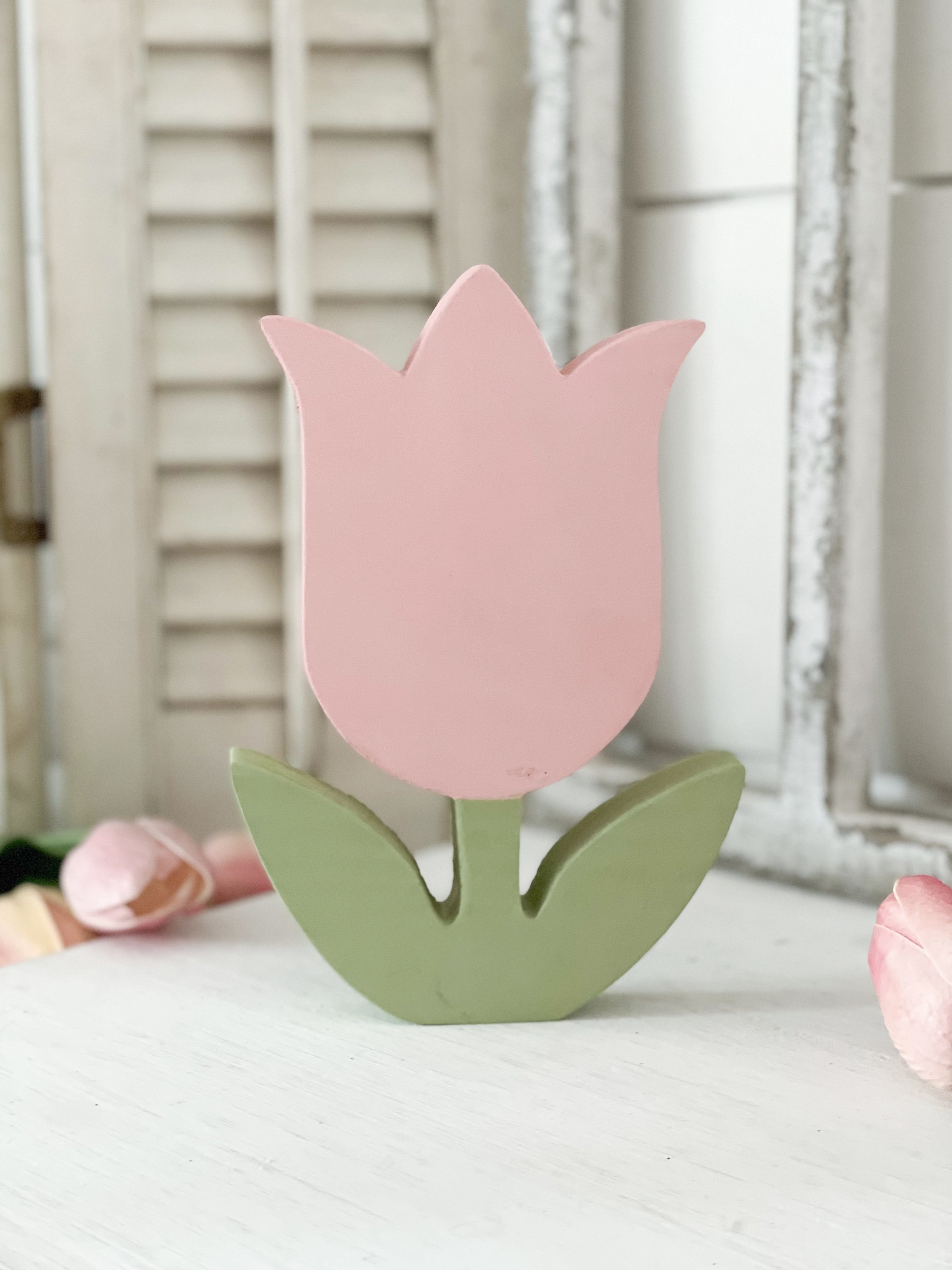 Wooden Tulip Decor, Spring Flower Decor, Garden Theme Decor, Tulips ...