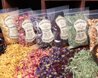 Witchcraft Herbs, 1 OZ, Apothecary herbs, Herbs for Spells, Dried Herbs, Magical Herbs, Herbs for Tea