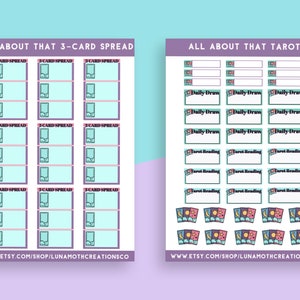 Tarot Planner Stickers: Witchy Book of Shadows Stickers