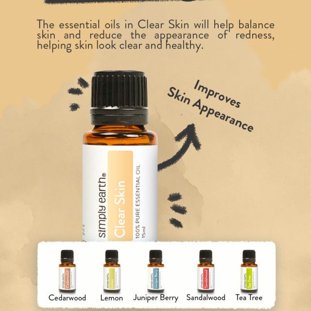 Simply Earth  Clear Skin Essential Oil Blend