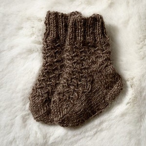 Baby socks alpaca 0-3, 3-6 months. image 4