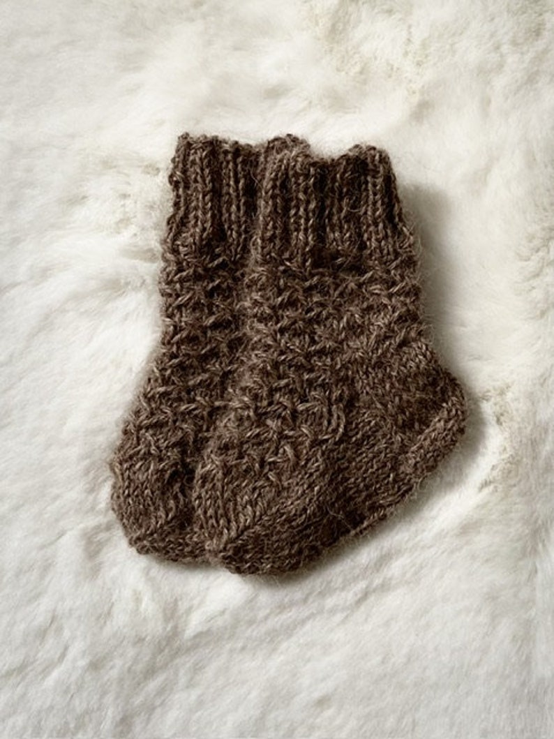 Baby socks alpaca 0-3, 3-6 months. image 4