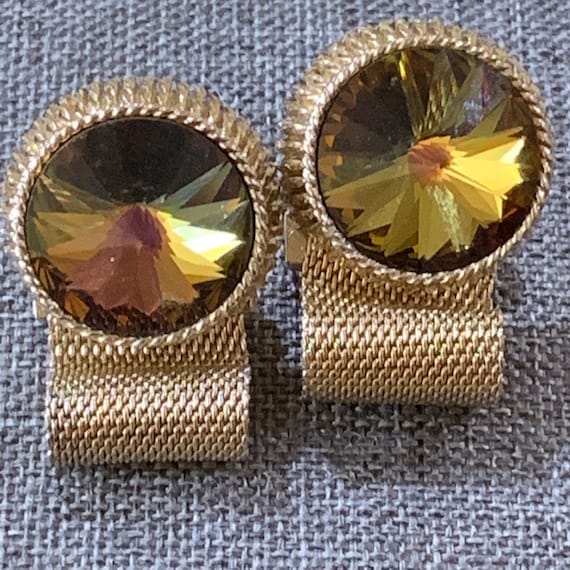 Rivoli Crystal Cuff Links-Dante Cuff links-Sunburs