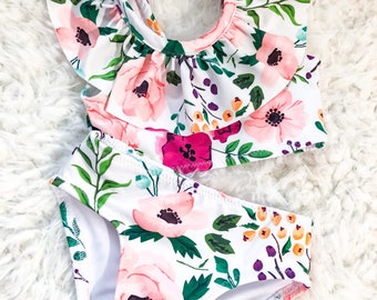 flower bathing suit
