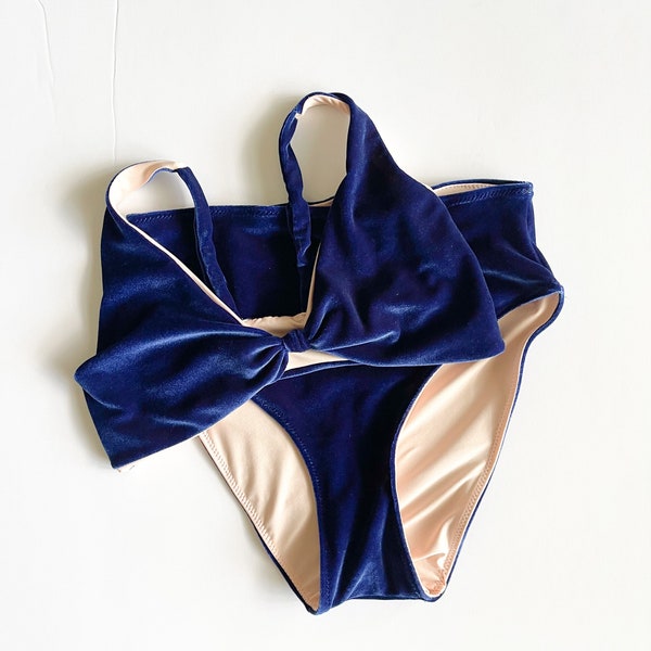 Velvet Swimsuit Set Etsy