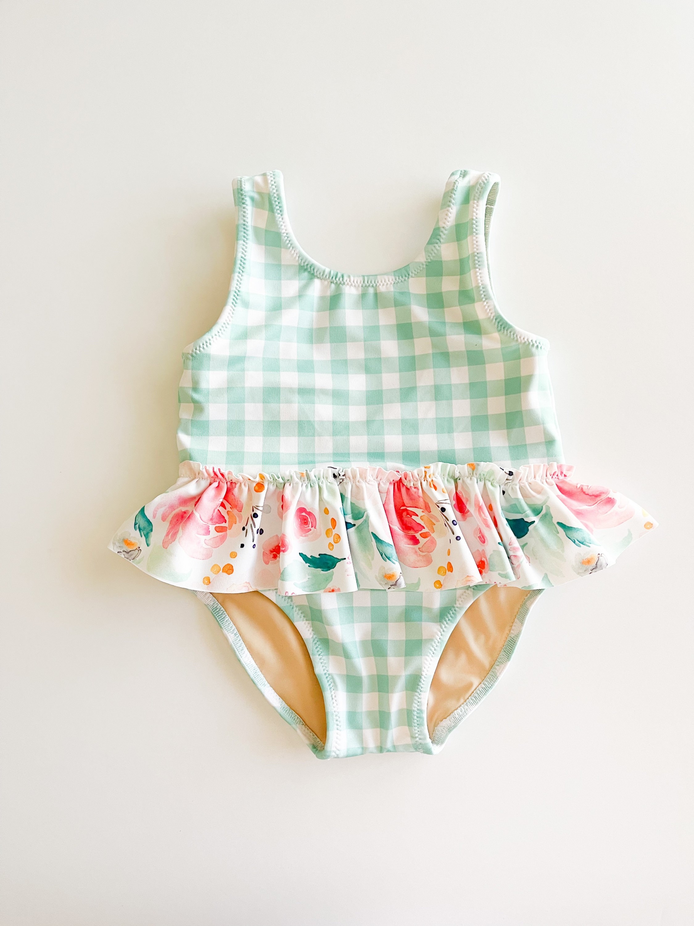 Baby gingham hotsell swimsuit