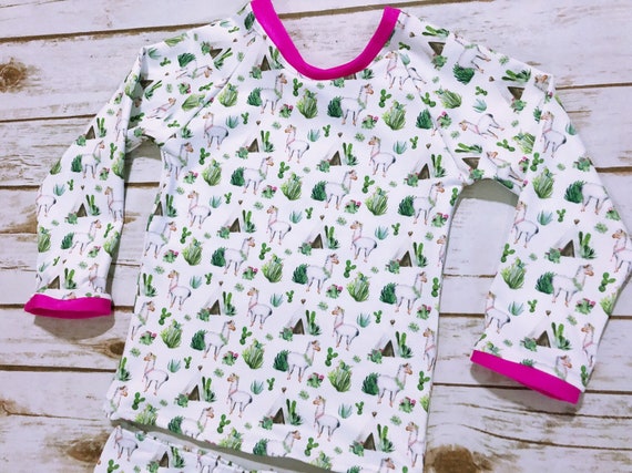 girls llama swimsuit