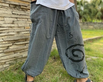 Tribe Pants Men Boho Cotton Summer Pants In Desert Sand By Zhenabia