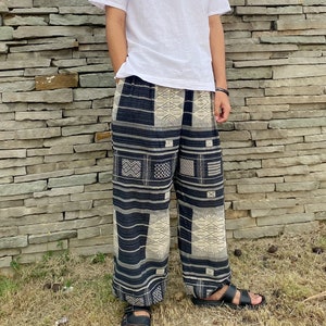 Harem Pants Men High Crotch Harem Pants Women Hippie Pants Black Unisex Pants Boho Pants Yoga Trousers Unisex Pants Cotton Pants