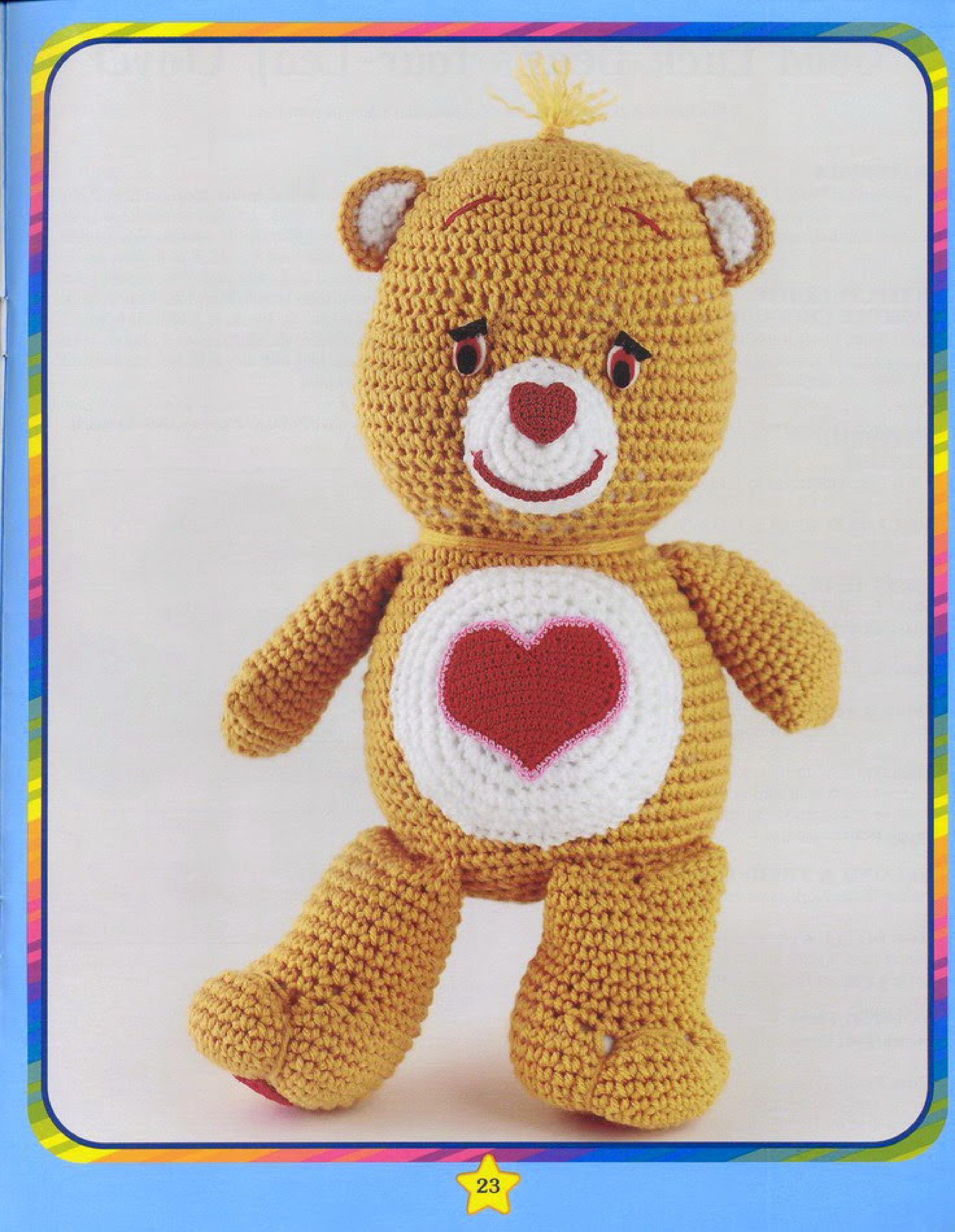 Care Bear Crochet Pattern 10 Bear Characters Doll Crochet Etsy