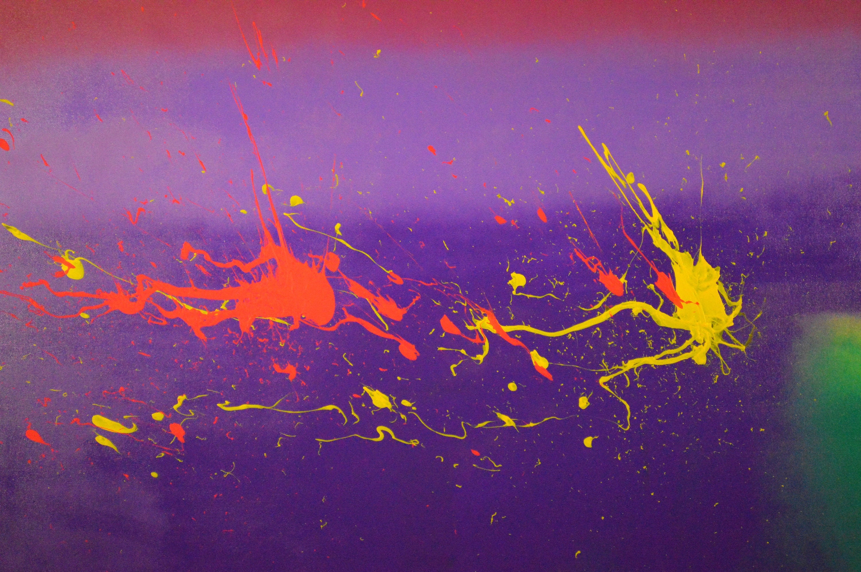 Large Abstract Wall Art Pink Original Wall Art Mixed Media Painting on