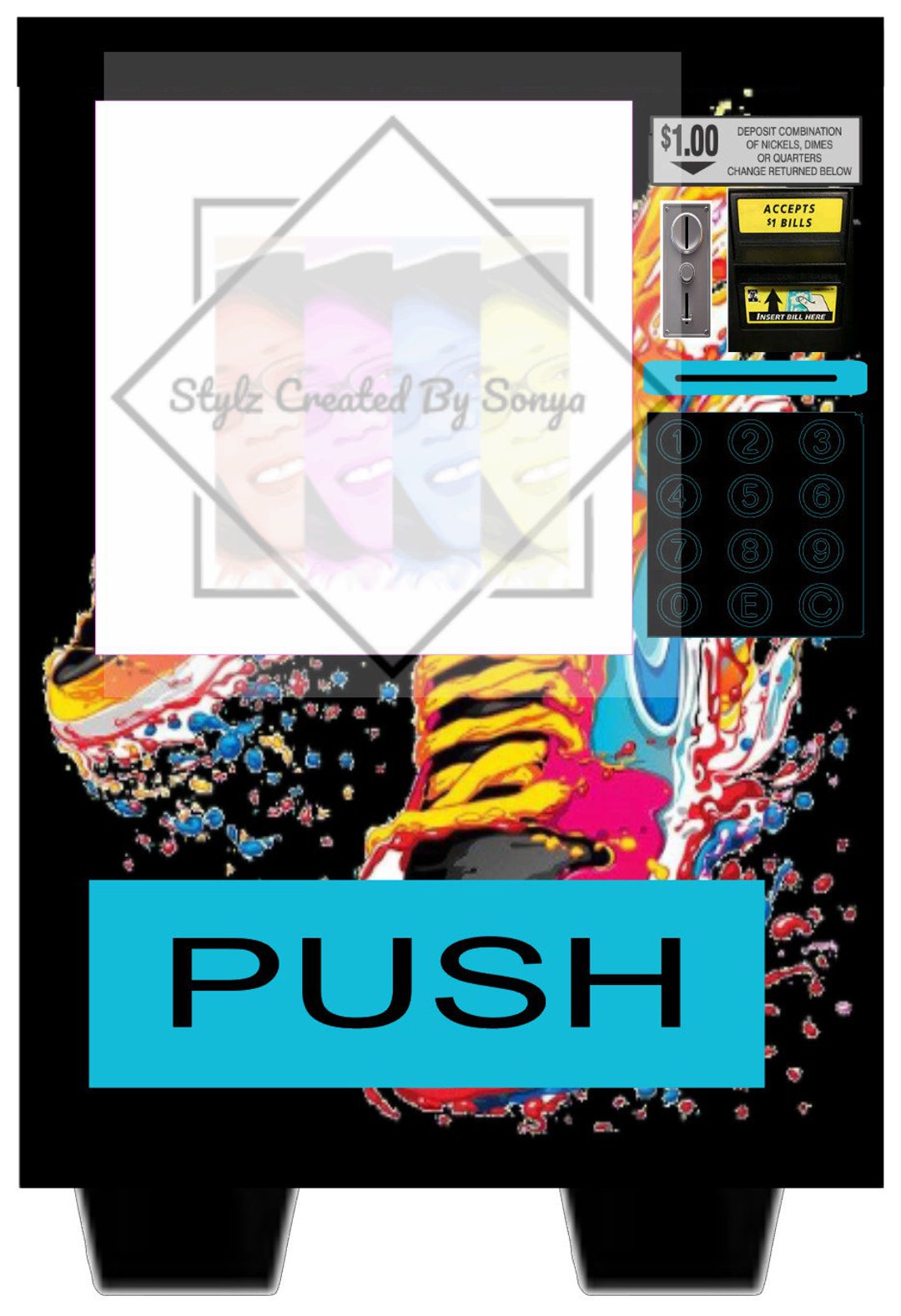 Sneaker Vending Machine Template. - Etsy