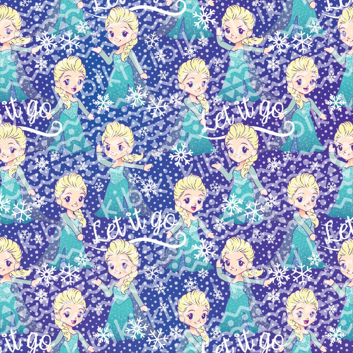 INSTANT DOWNLOAD Frozen digital paper Seamless pattern Etsy
