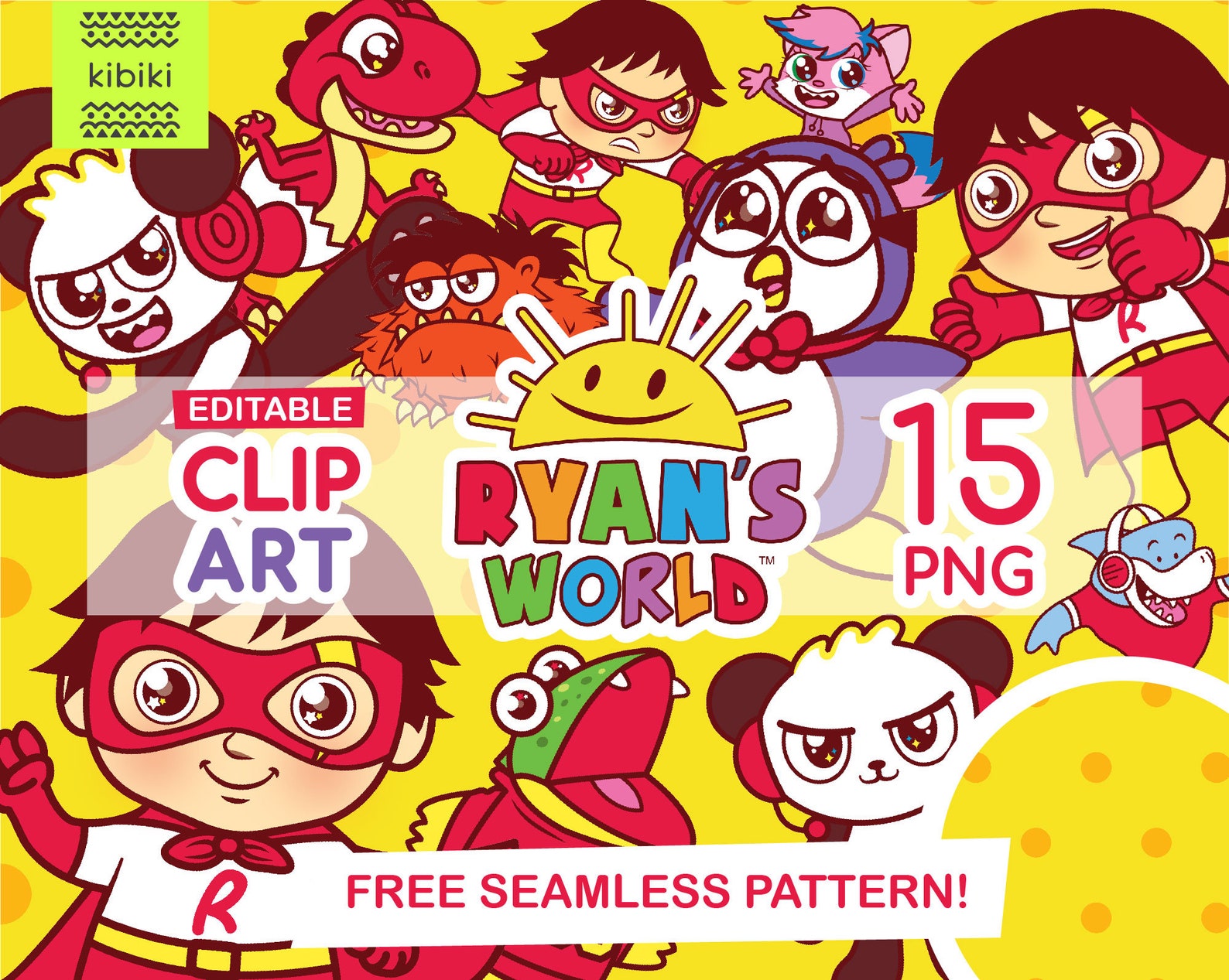 INSTANT DOWLOAD Clipart Ryan's world clipart Ryans | Etsy