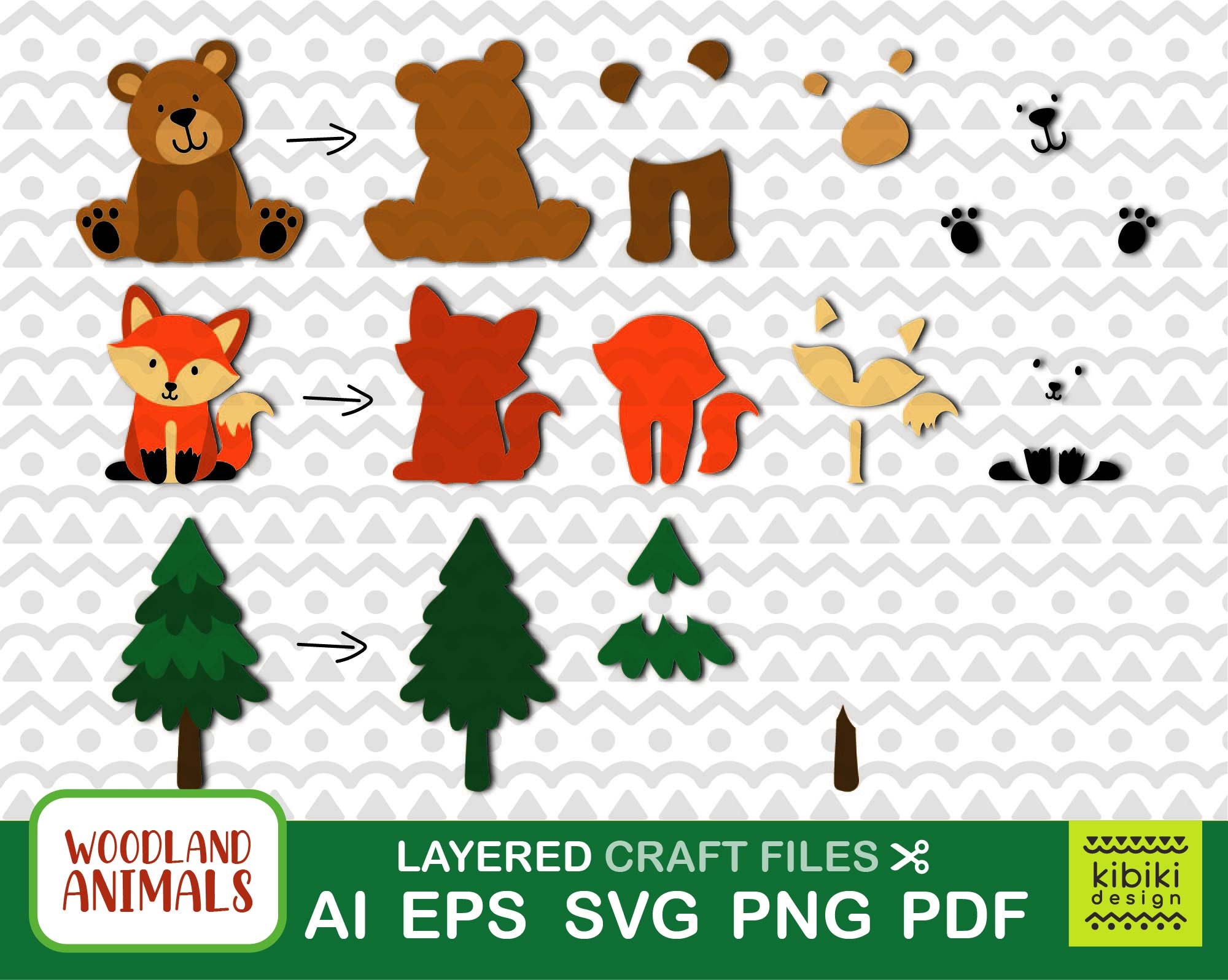 Woodland Animals SVG Cute Animal Baby Animals Woodland - Etsy