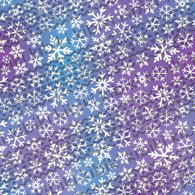 INSTANT DOWNLOAD Snow digital paper Seamless Pattern Winter | Etsy