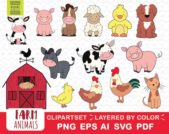 INSTANT DOWLOAD Clipart Farm Animals Clipart Cow Svg - Etsy INSTANT DOWLOAD Clipart Farm Animals Clipart Cow Svg - Etsy